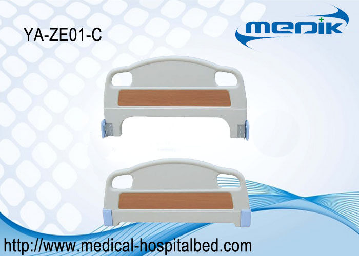 Blanco plástico del carril de guardia de la cama del ABS liso de Satefy para la cama médica