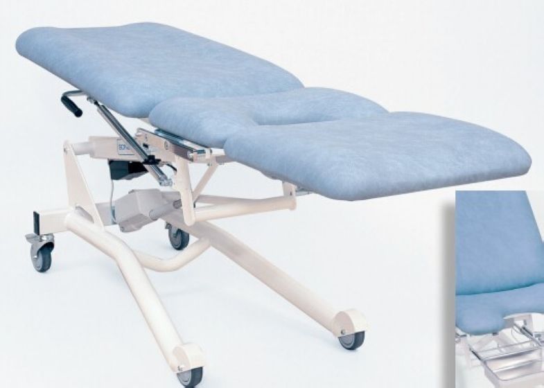 Silla azul de ginecología de la tabla obstétrica eléctrica para el examen ginecológico