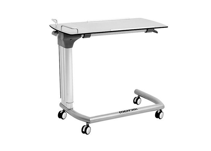 Hospital ajustable de la altura movible sobre la tabla de la cama con la inclinación del tablero de la mesa