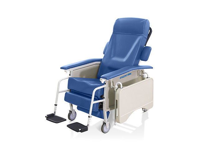 Cama mecánica del donante de sangre, silla manual del donante de sangre con la sección plegable de la pierna