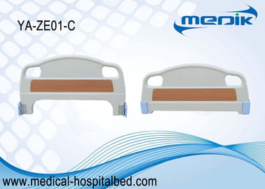 Blanco plástico del carril de guardia de la cama del ABS liso de Satefy para la cama médica