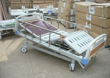 Cuatro cama manual tratada moho anti del hospital ICU de las manivelas con la función del CPR