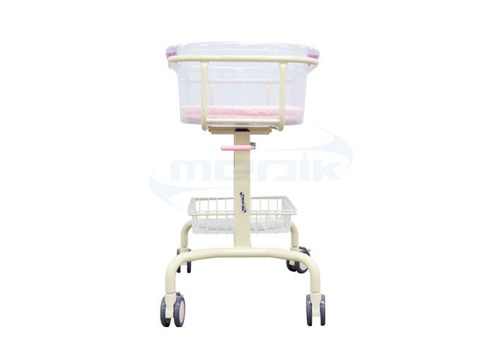 Cuna transparente del hospital del bebé del lavabo con la unidad de almacenamiento para recién nacido