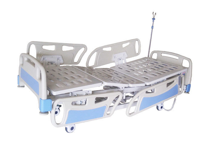 Cinco cama eléctrica de la función ICU con el CPR manual en ambos lados para el hospital
