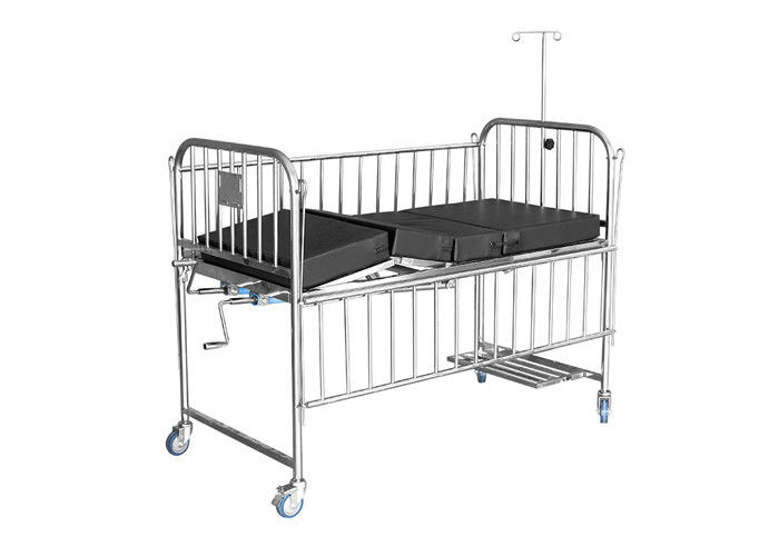 Función manual Molibe de la cama dos del hospital infantil del acero inoxidable